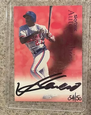 Vladimir Guerrero Autographed Card Montreal Expos 34/50 • $224