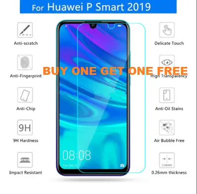 100% TEMPERED GLASS SCREEN PROTECTOR COVER FOR HUAWEI P Smart 2019 P40 PRO P30 • £3.49