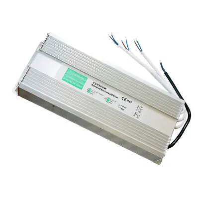 DC 12V LED Driver Transformer 300W Waterproof IP67 Driver Power Supply For Strip • £52.89