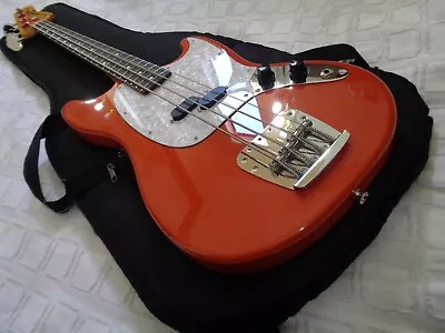 RARE 2006-2008 Fender MB98 SD Mustang Bass CIJ Japan Fiesta Red 30  Short Scale • $1549.99