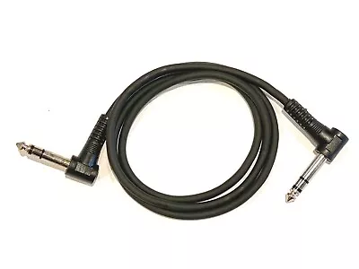 Right Angle 1/4  TRS 3ft. Male To Male Cable For Digitech Jamman To FS3X Pedal • $9.99