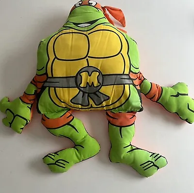 Vintage TMNT Teenage Mutant Ninja Turtles Pillow Buddy Michelangelo • $60