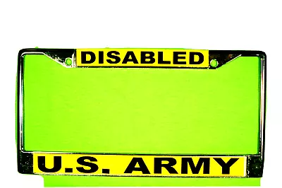 Military License Plate Frame:disabled/u.s. Army-0224by • $19.95