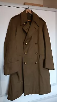 Ww2 British Officers Greatcoat Fully Lined Kings Crown Buttons LovelyCondition  • £67