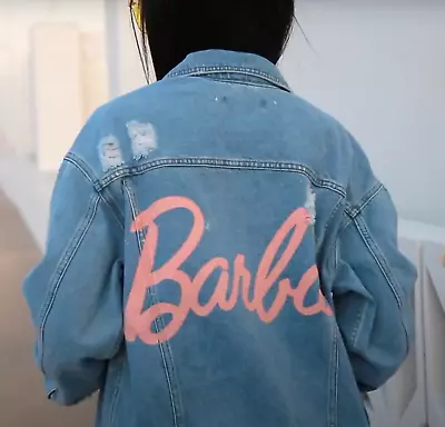 Barbie Missguided Denim Jacket Size 10 Loose Fit • $24