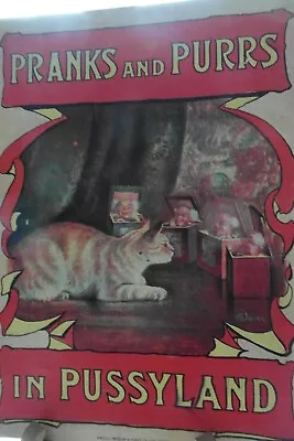 Pranks And Purrs In Pussyland 1913. Louis Wain. • £20