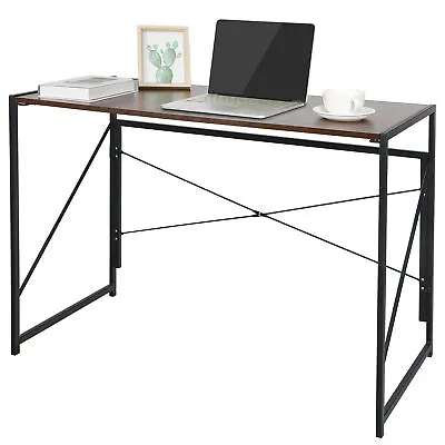 Home Office Computer Desk Writing Modern Simple Study Industrial Style Folding • $41.58