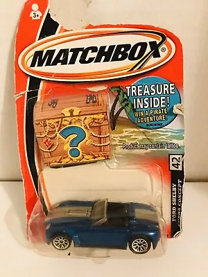 2005 Matchbox Treasure Chest Package Ford Shelby Cobra Concept #42 • $8