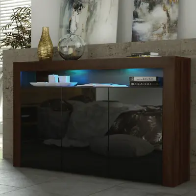 Sideboard TV 155cm Stand Cupboard Cabinet High Gloss/Matt Doors With Free LED • £189.90