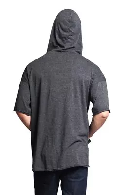 Victorious Men's Comfortable Modern Over Sized Hooded T-Shirt TS7065 • $17.95