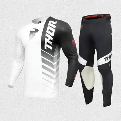 Thor Mx 2024 Prime Analog Motocross Offroad Gear Set Jersey Pants Combo Black • $145