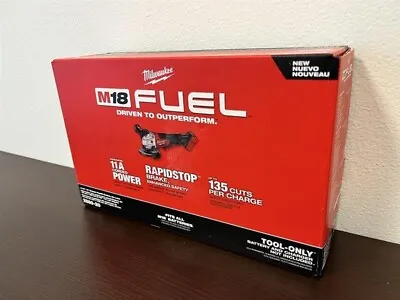 Milwaukee 2880-20 M18 Fuel 18V 4-1/2  / 5  Brushless Grinder W/Paddle Switch NEW • $126.99