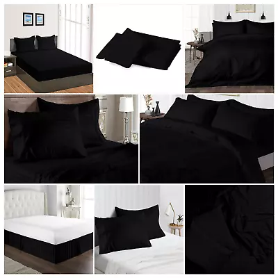 100% Egyptian Cotton 800 Thread Count Black Stripe Select Sheets OR Duvet Covers • $125.99