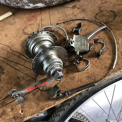 Schwinn Vintage Bendix 2 Speed Manual Shifter 36 H Rear Hub Complete Working MW • $98