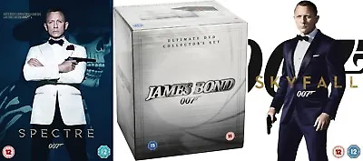 James Bond 007 Ultimate DVD Collector's Box Set 1-24 Collection Skyfall Spectre • £34.99