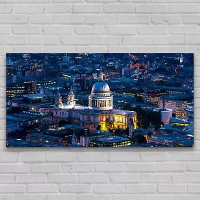 £151.95 • Buy Print On Glass Home Picture Bedroom Photo 140x70 View Of St Paul's Cathedral