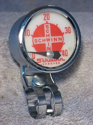 SCHWINN COMPACT BIKE SPEEDOMETER HEAD HURET 2 /50MM Diam. BICYCLE SPEEDO 08 435 • $59.95