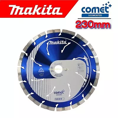 MAKITA COMET ENDURO Professional 230mm Diamond Blade 9  Inch 3D Grid Cutter Disc • £48.18