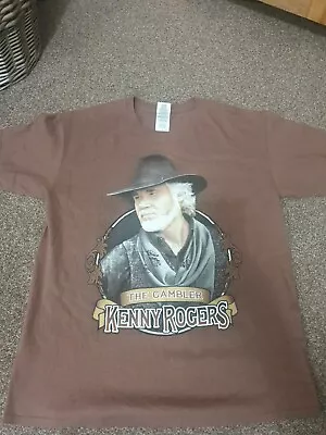 The Gambler Kenny Rogers Tour T Shirt Large FRONT/BACK PRINT  • £3.99