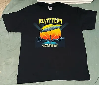Led Zeppelin CELEBRATION DAY T-Shirt Mens (2012) Rock Music Band Tee Blimp LARGE • $35