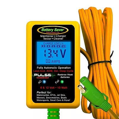 Battery Saver™ 6 & 12 Volt 10W Pulse Maintainer Charger & Tester (Gen. 3) #1000L • $59.95