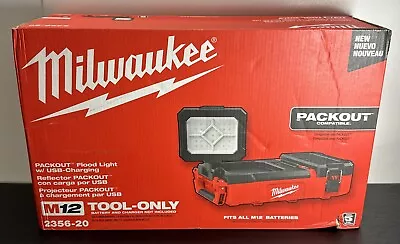 Milwaukee M12 Packout Flood Light USB Charging 2356-20 New Factory Sealed • $99.95