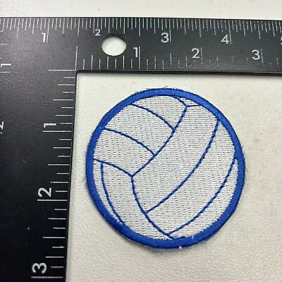 Vintage Blue & White VOLLEYBALL Patch 95G3 • $4.95