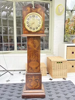 Antique Edwardian Longcase Clock Watch Stand Aurora German Movement Mechanical • £225