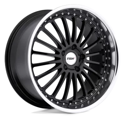 Set Of 4 TSW SILVERSTONE Wheels 20X8.5 5X120 GLOSS BLACK MRR LIP 35MM • $1620