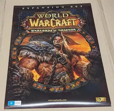 Official World Of Warcraft Warlords Of Draenor Retail Promo Poster • $49