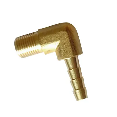 £4.03 • Buy 1/8'' BSP To 6mm Brass 90 Degree Male Elbow Barb Hose Tail Pipe Gas Fitting
