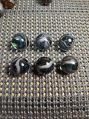 Vintage Machine Made JABO Metallics Lawn Chair / 6 Pack Marbles USED • $8.99