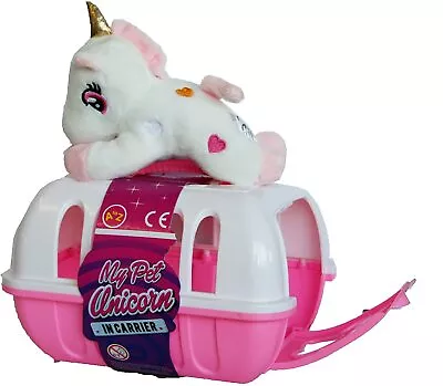 My Pet Plush Unicorn In Large Carrier  - Product Ref: 32293 • £9.95