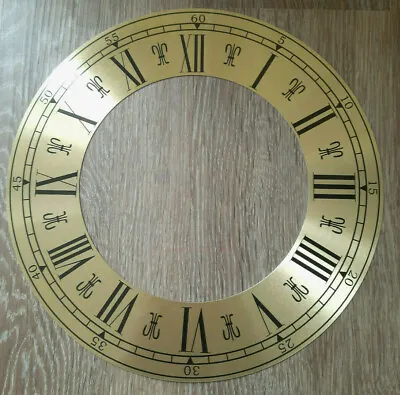 £12.95 • Buy 11 Inch Chapter Ring Clock Zone Dial Face - Gold/Brass Roman Numeral 280mm CR37