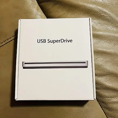 Apple USB Super Drive A1379 External CD DVD Player W/Box TESTED/USED • $29.99