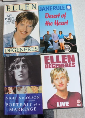 £1.50 • Buy Ellen Degeneres, Book & Dvd, Jane Rule Desert Of The Heart, Vita Sackville- West