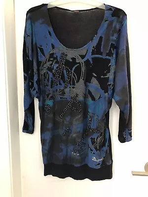 Gorgeous *desigual* Long T-shirt Tunic Top - Size L • $39