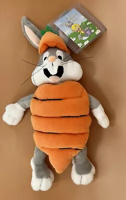 Warner Bros. Studio Store BUGS BUNNY IN A CARROT 10” Bean Bag (1998) W/tags • $14.99