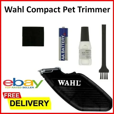 Wahl Cordless Pet Dog Hair Mini Clipper Grooming Kit Compact Trimmer Shaver Tool • $42.90