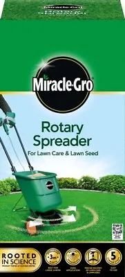 Miracle EasyGreen Rotary Spreader Lawn Spreader Fertilizer Sower Rock Salt • £60.99