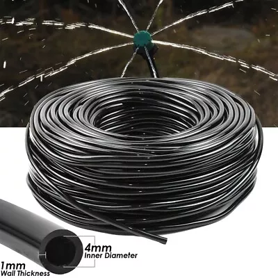 Micro Irrigation Pipe Tube  4mm 6mm Hose For Micro Drip Garden Irrigation System • £59.97