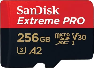 SanDisk 256GB Extreme PRO MicroSDXC Card+SD Adapter+RescuePro Deluxe • £25.99