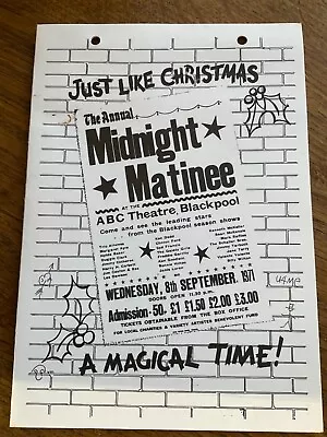 Signed Mark Raffles Blackpool Magician Ray St Clair Xmas Card ABC Theatre Flyer • £19.99