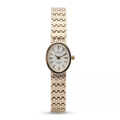 9ct Gold Ladies Watch Sovereign Brand Ladies Hallmarked • £750