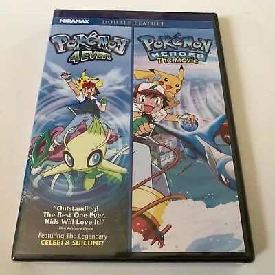 Pokemon 4Ever / Pokemon Heroes The Movie Double Feature DVD - Brand New Sealed • $18.90