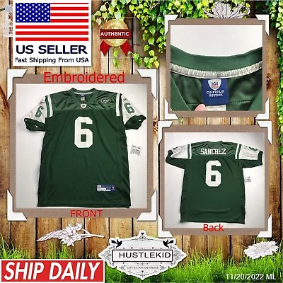 Reebok MARK SANCHEZ #6 New York Jets On Field Jersey Men NFL 52 Stitches 2XL XXL • $16.99