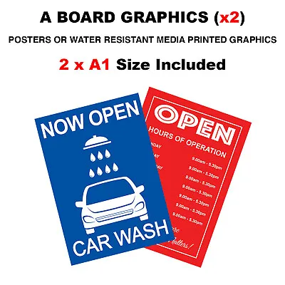 Replacement New Graphics Posters Prints 2 X A Board A1 Board Pavement Sign • £39.99