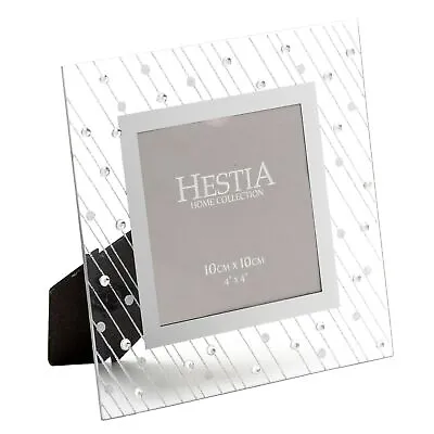 Hestia Mirror Glass Raindrop Design Frame 4  X 4  • £10