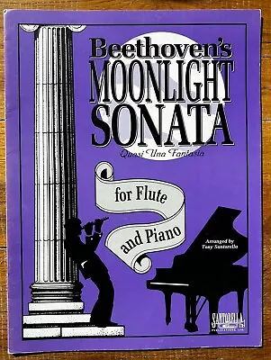 $2 Sheet Music! ~ Moonlight Sonata For Flute/Piano ~ Tony Santorella Arr. • $2