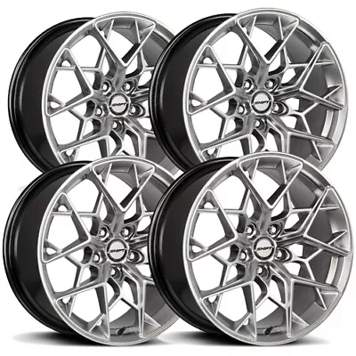 (Set Of 4) Shift H35 Piston 18x8.5 5x4.5  +35mm Silver Wheels Rims 18  Inch • $775